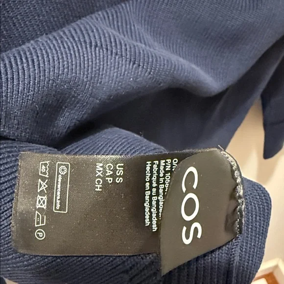 COS Navy Blue Crew Neck Sweater - Picture 9 of 9